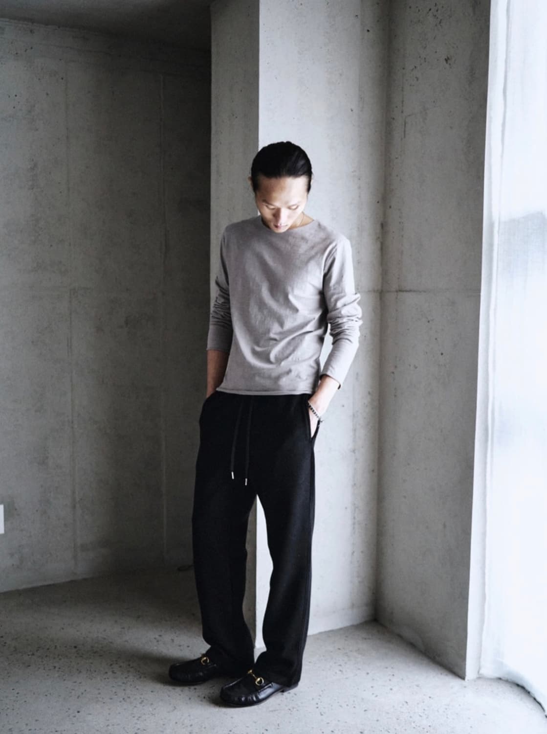 Mono Prive 텍스처드 롱슬리브 ver.2 fog 1size 상품이미지3