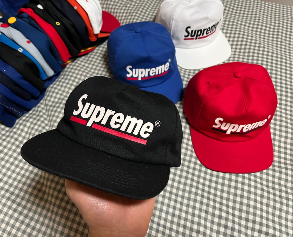 슈프림 언더라인 스냅백 레드 상품이미지6