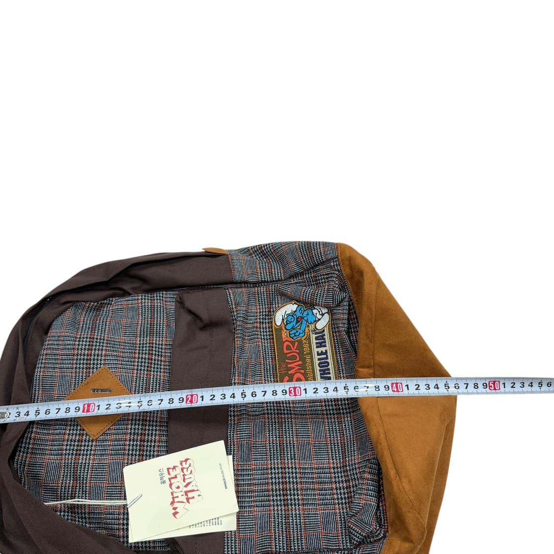 빈티지 홀하우스 스머프 체크 Y2K 백팩 가방 상품이미지9