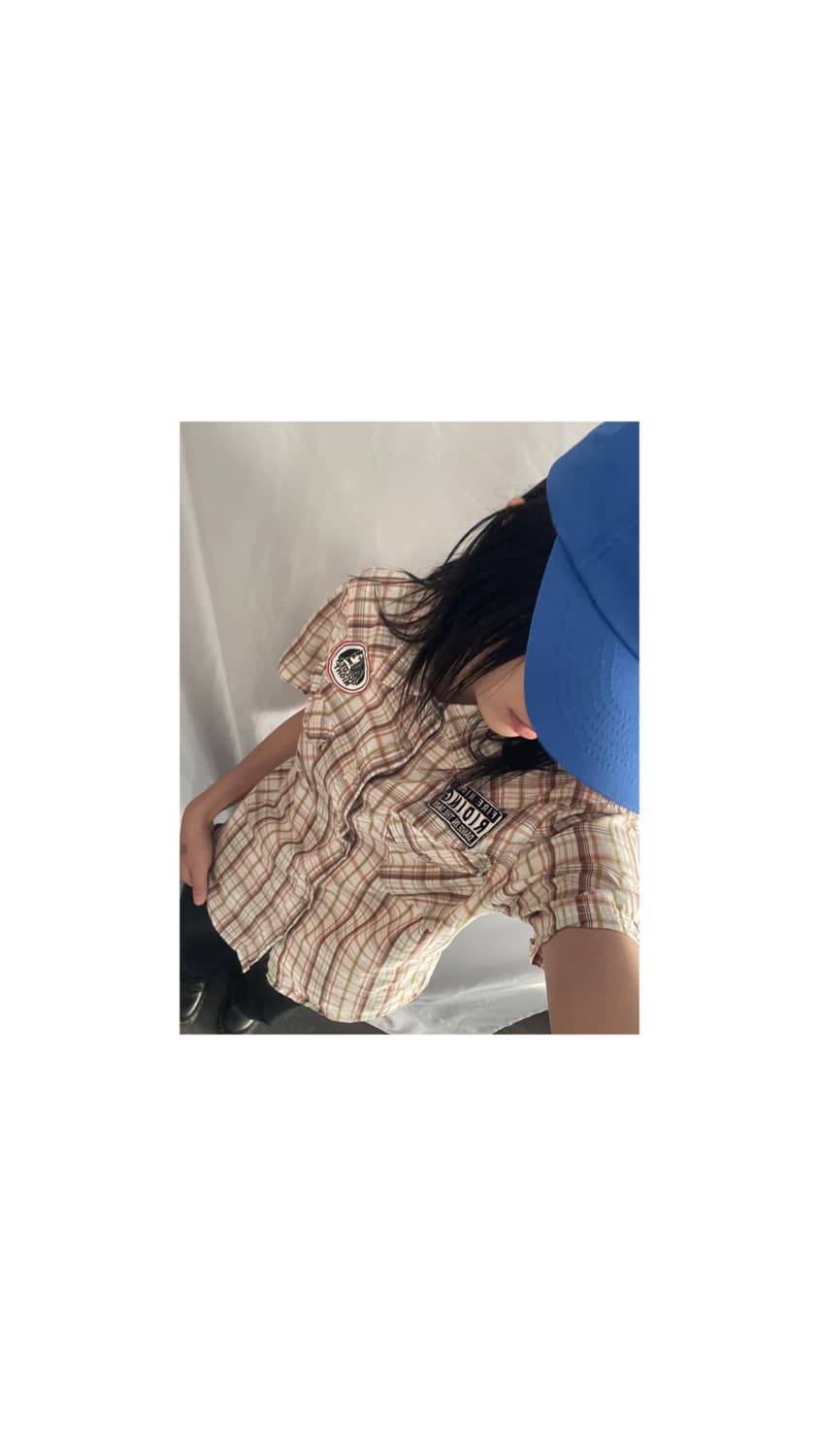 vintage check western shirt 상품이미지1