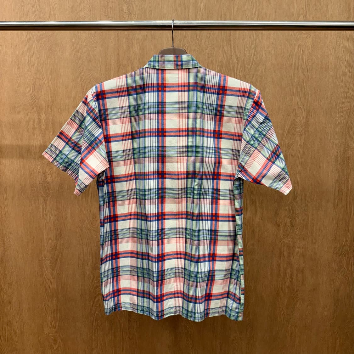 모스키노 칩앤시크 체크 반팔 코튼 셔츠 언더웨어 라인 멀티 컬러 상품이미지3