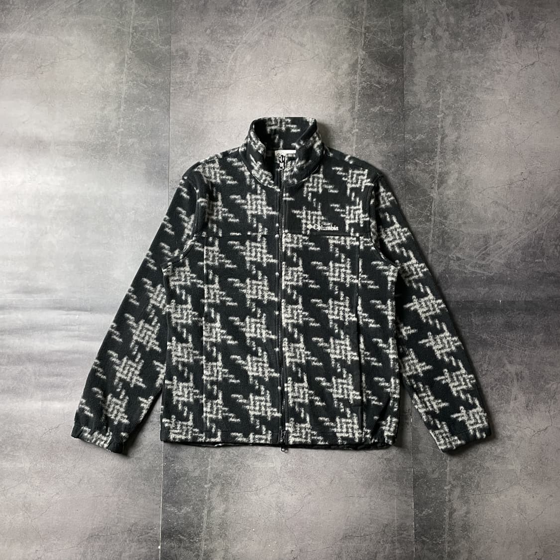 COLUMBIA 컬럼비아 빈티지 패턴 풀집업 플리스 A00571 상품이미지1