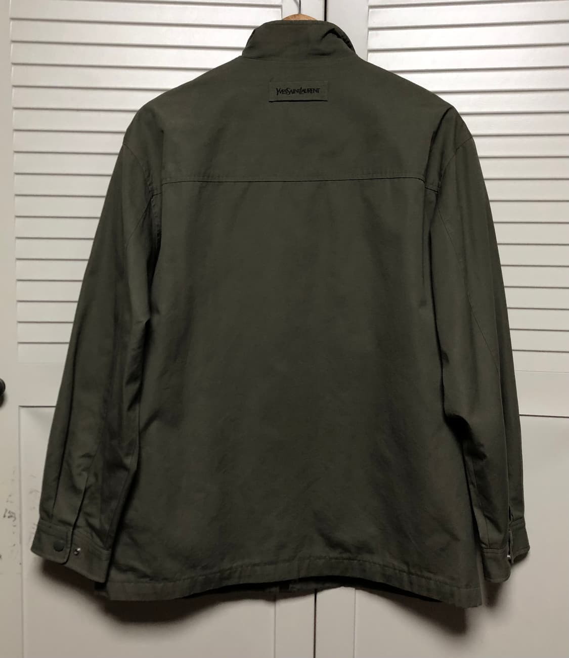 입생로랑 블루종 자켓 깔끔 남성용 딥카키 상품이미지4