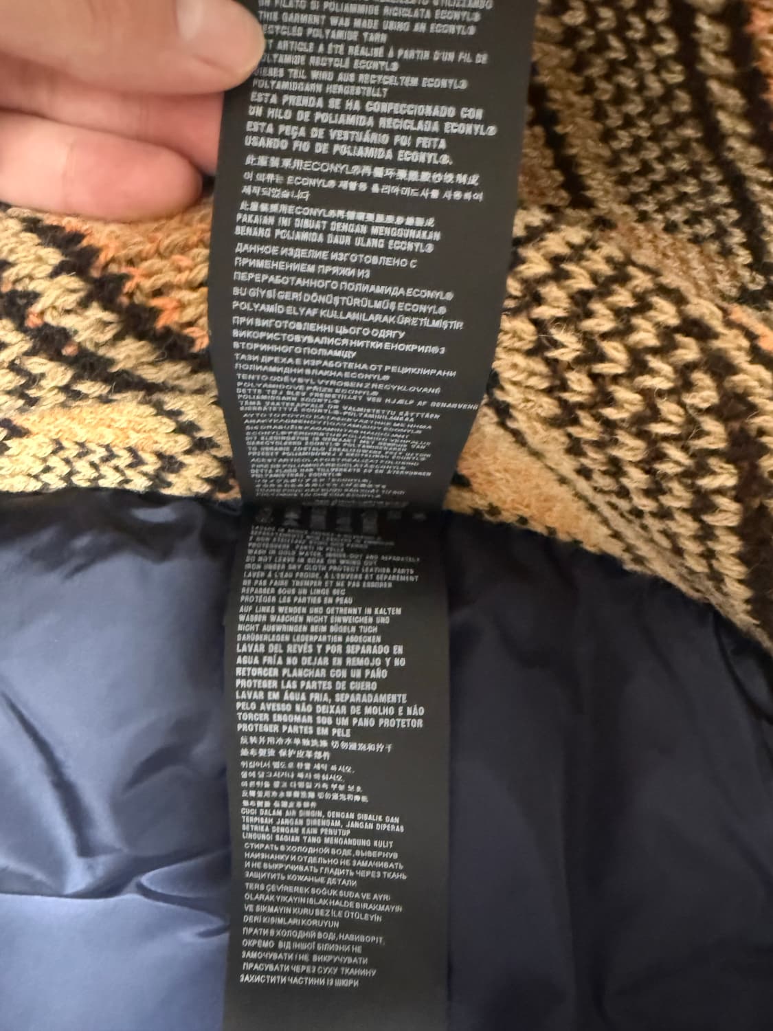 [M] 프라다 by 라프시몬스 컬렉션 리나일론 니트 봄버 네이비 상품이미지6