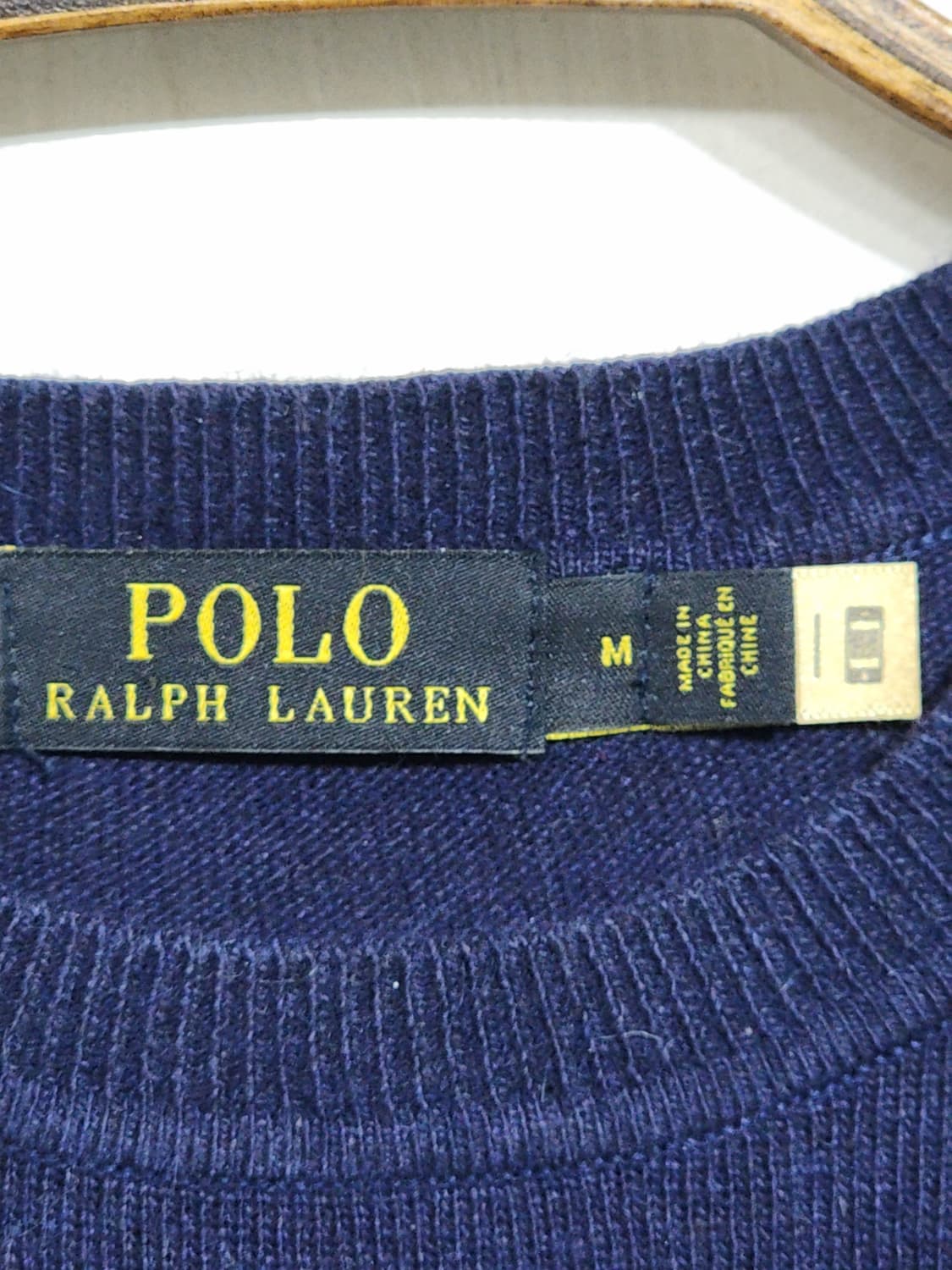 (L) 랄프로렌 폴로 니트 네이비 스웨터 로고 라운드  상품이미지3