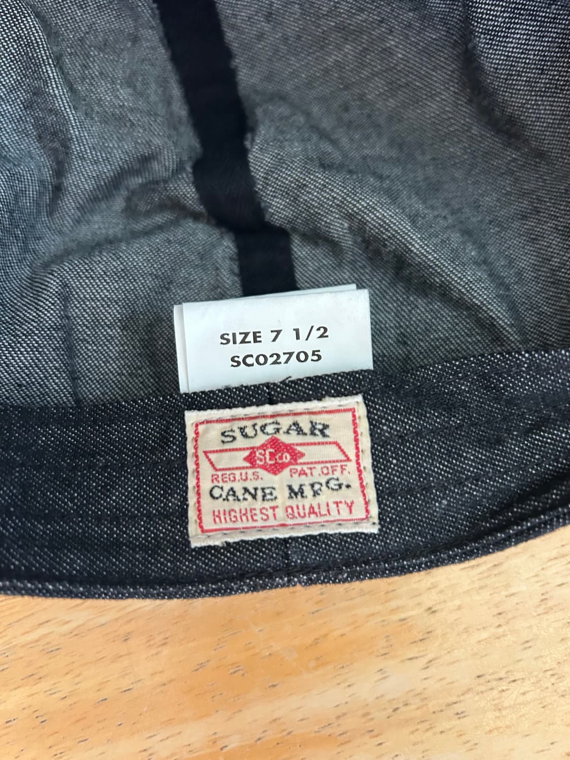 슈가케인 10oz 데님 애플잭캡 팝니다 상품이미지4