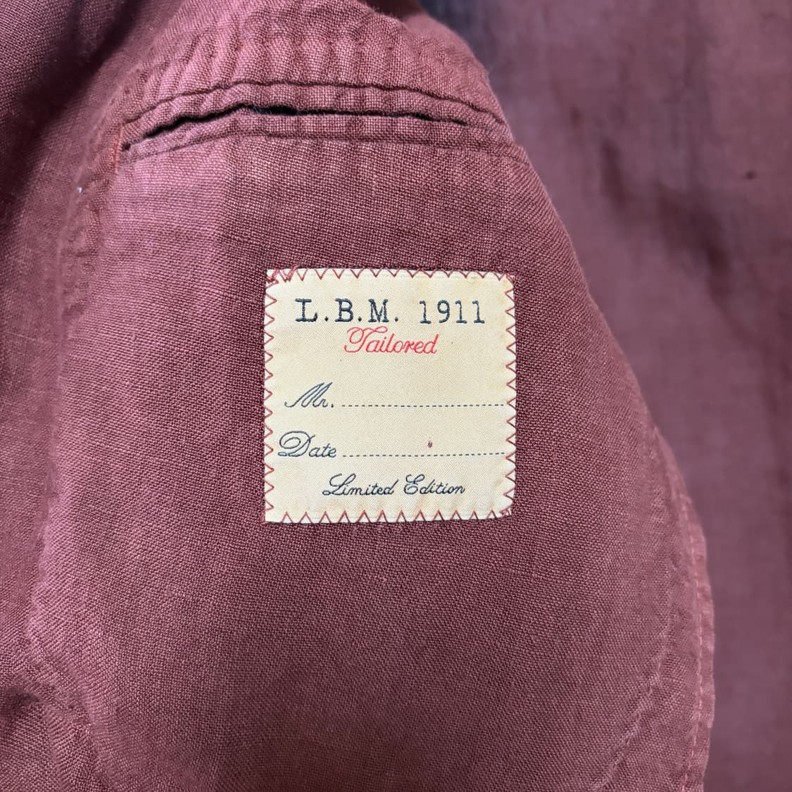 [46R] 루비암 LBM1911 린넨 더블브레스티드 자켓 상품이미지7