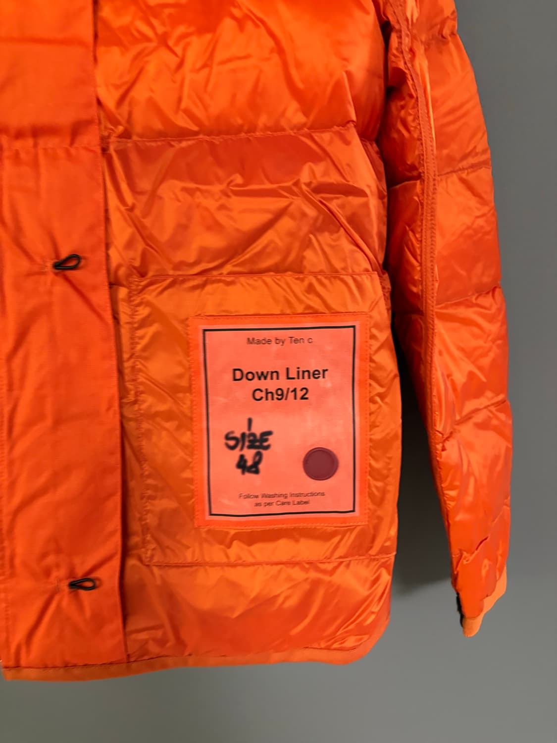 텐씨 경량패딩 이너패딩 오렌지 48 상품이미지2