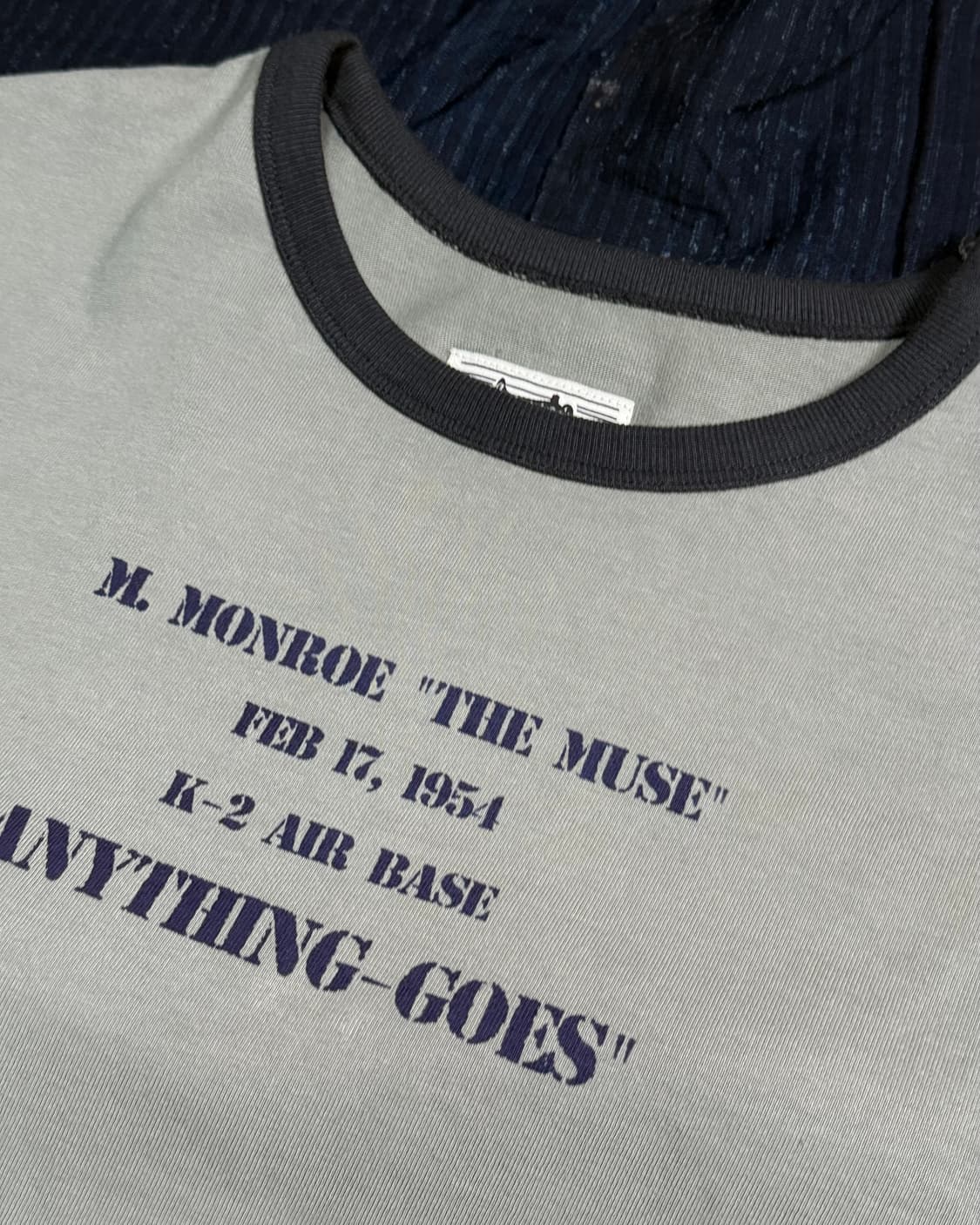 모쿠토 Anything-Goes 링거티 - 차콜 M/L/XL 상품이미지2