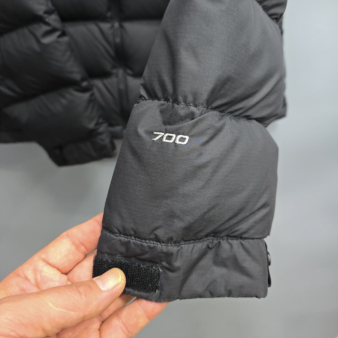 노스페이스 여성 구스다운 숏패딩 블랙 L 상품이미지4