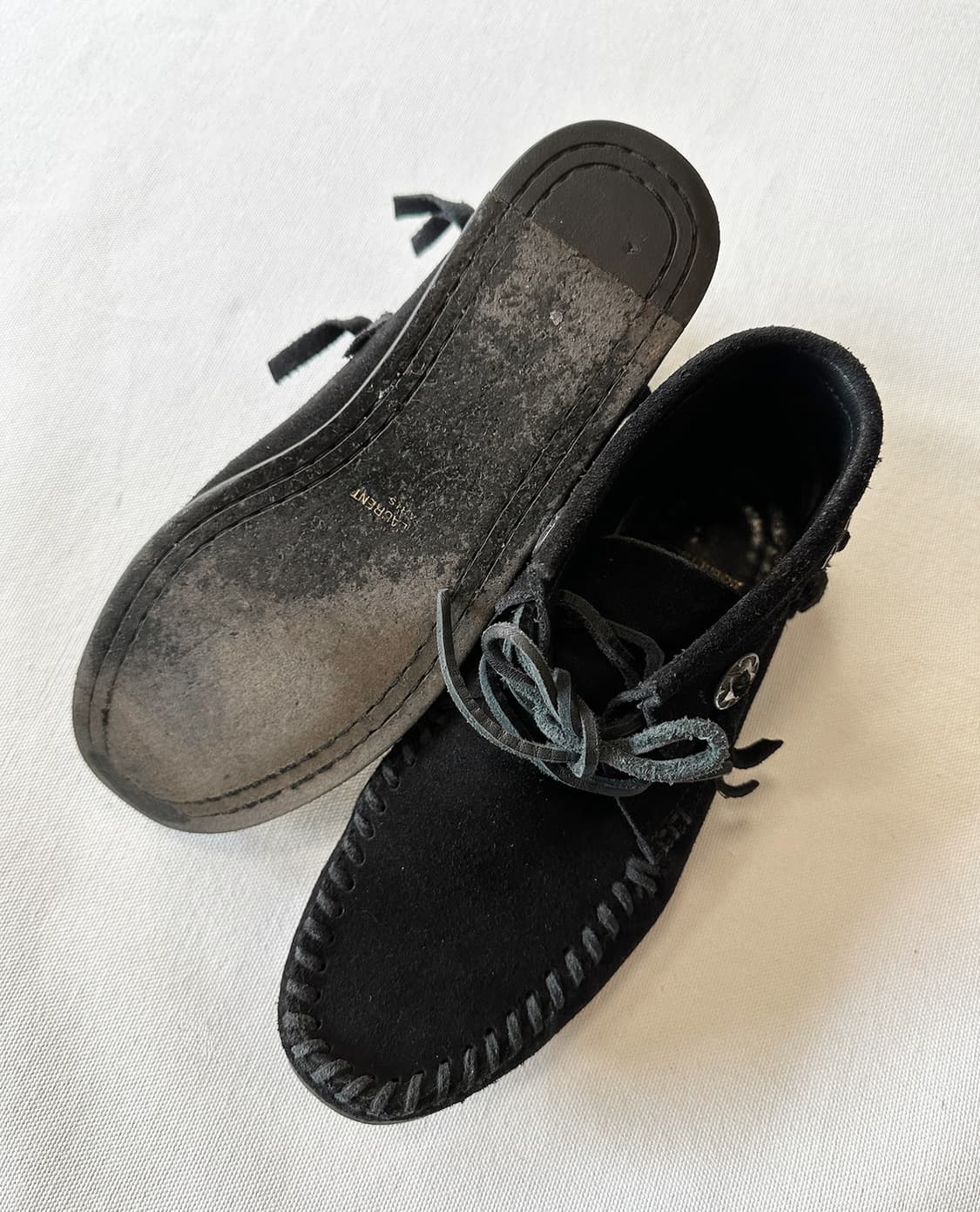 SAINT LAURENT suede tassel boots 상품이미지10