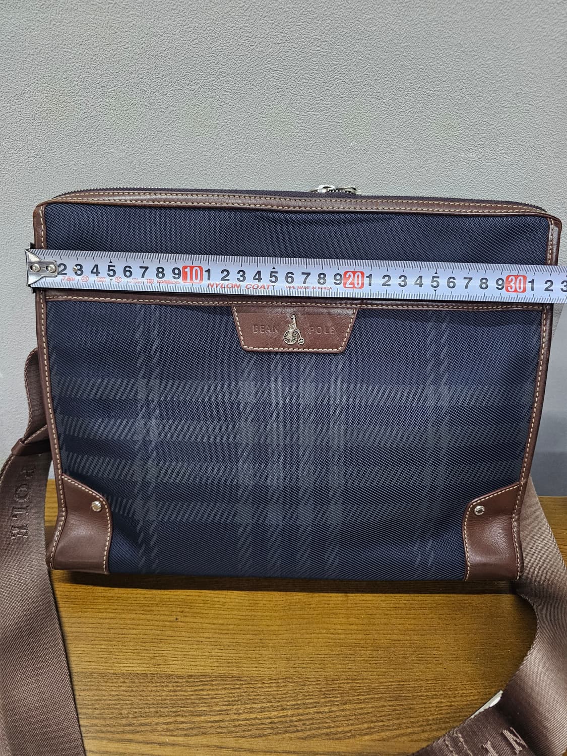 빈폴 남성 체크 크로스백 서류가방 상품이미지2