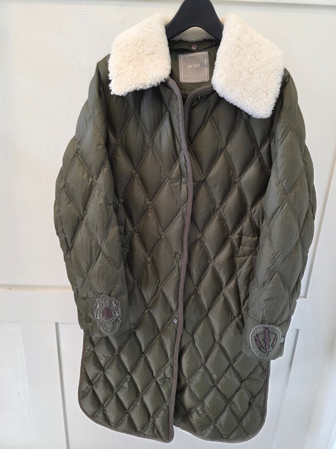 BCBG 퀼팅 패딩 자켓 양털 카라 상품이미지7