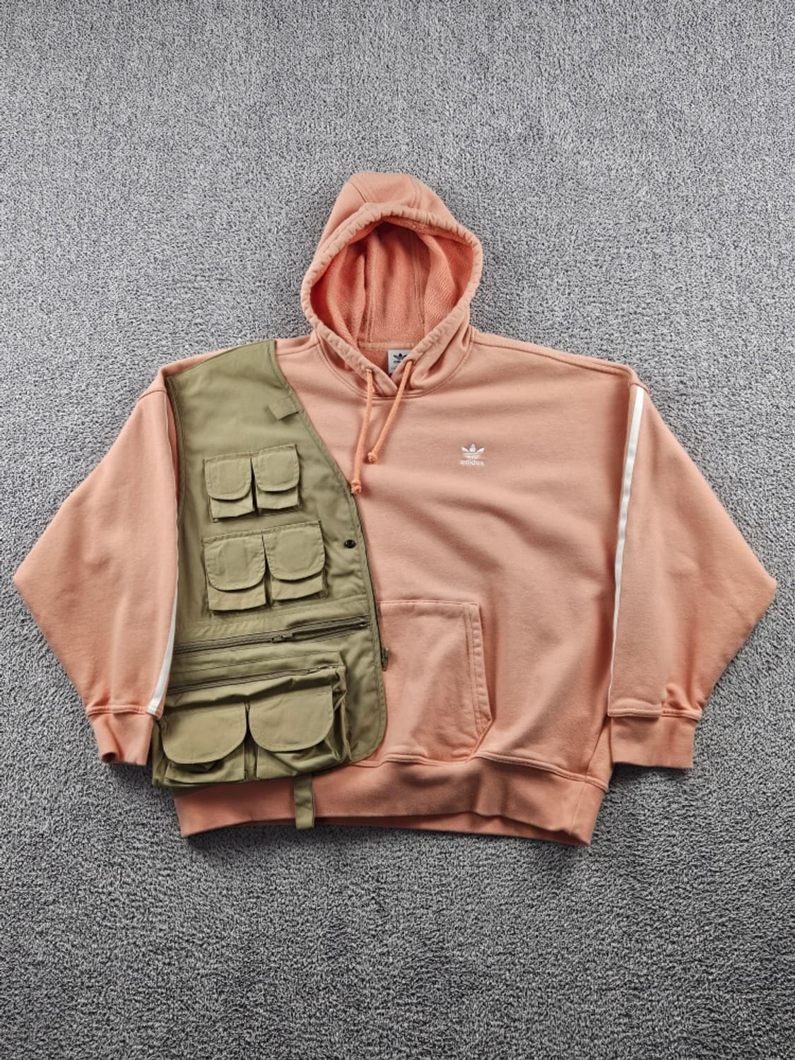 아디다스 포켓 베스트 커스텀 스웻 후드 티셔츠 ( L ) / 10992 상품이미지2