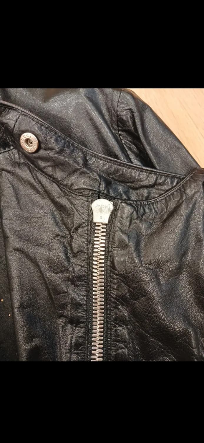 GUCCI BIKER LEATHER JACKET 상품이미지4
