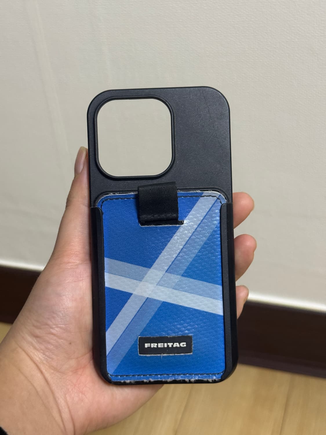 [F380] 프라이탁 저스틴 블루 전사  + 아이폰 16프로 케이스 상품이미지6
