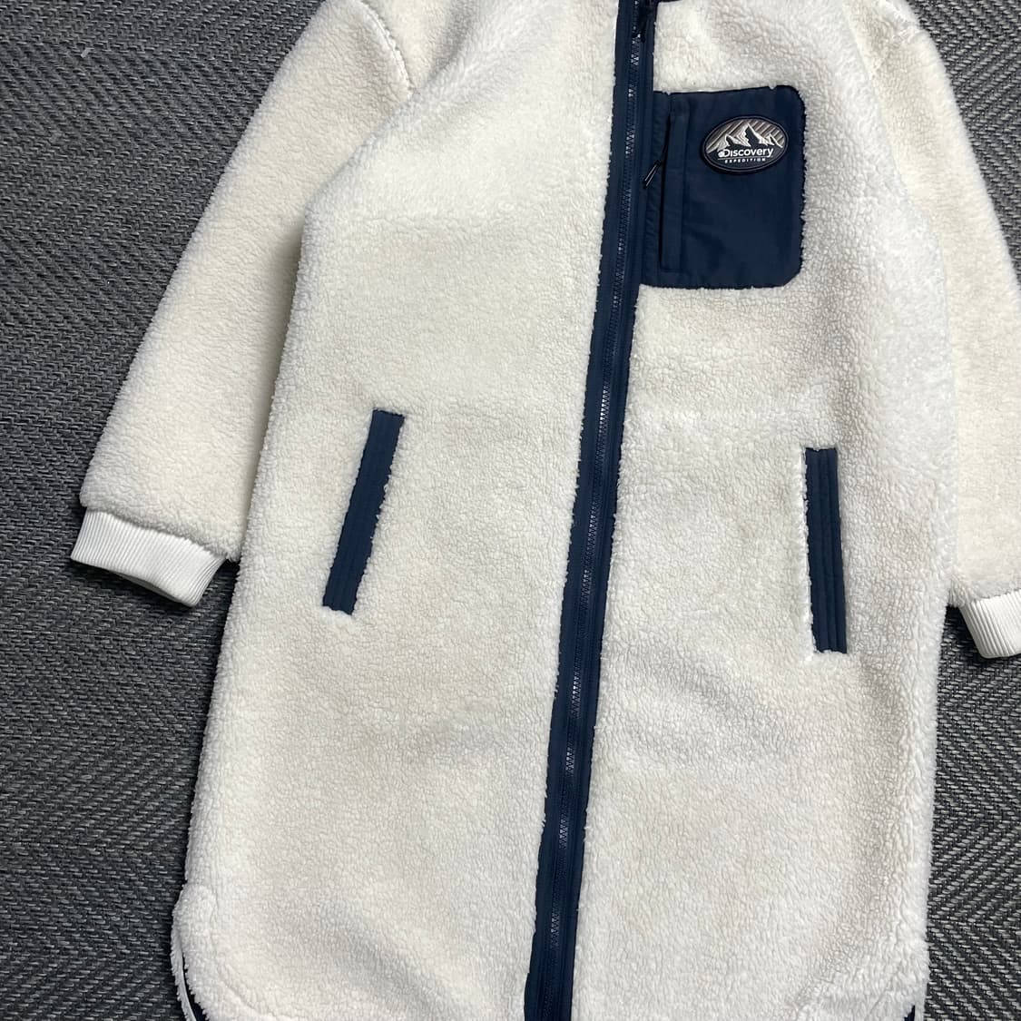디스커버리 양털 쉐르파 반코트 롱 플리스 자켓o 5398 상품이미지3