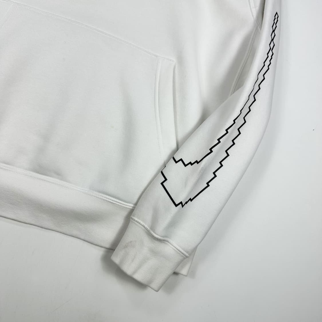 나이키 센터 스우시 화이트 후드티 (M) 상품이미지4