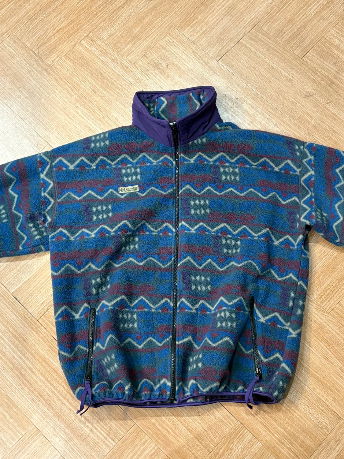 [L] 90s USA 콜롬비아 아즈텍 플리스 후리스 상품이미지2