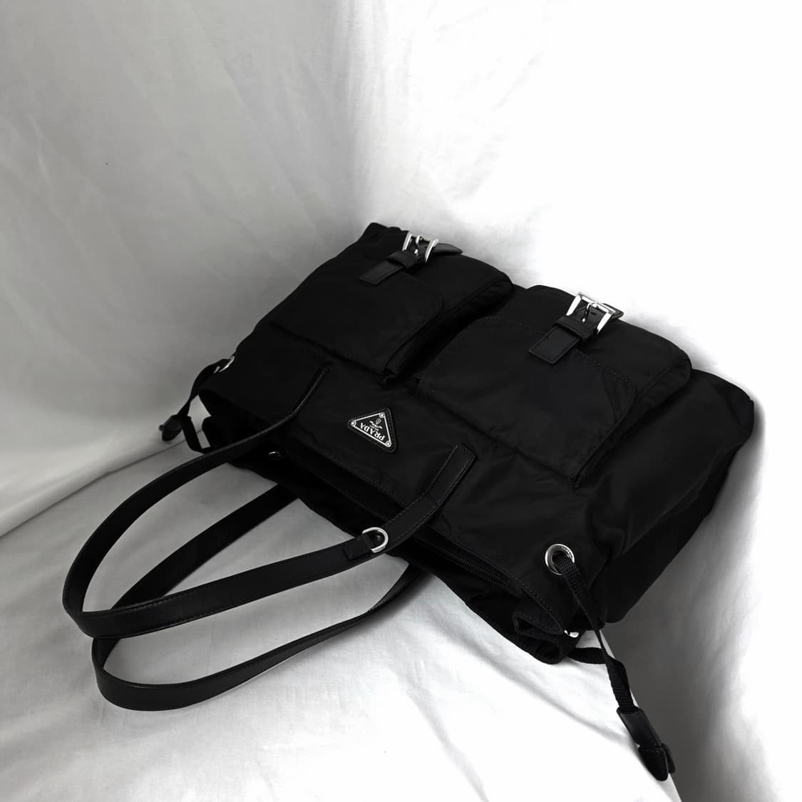 [정품 PRADA] 프라다 투포켓 나일론 숄더백 쇼퍼백 상품이미지2