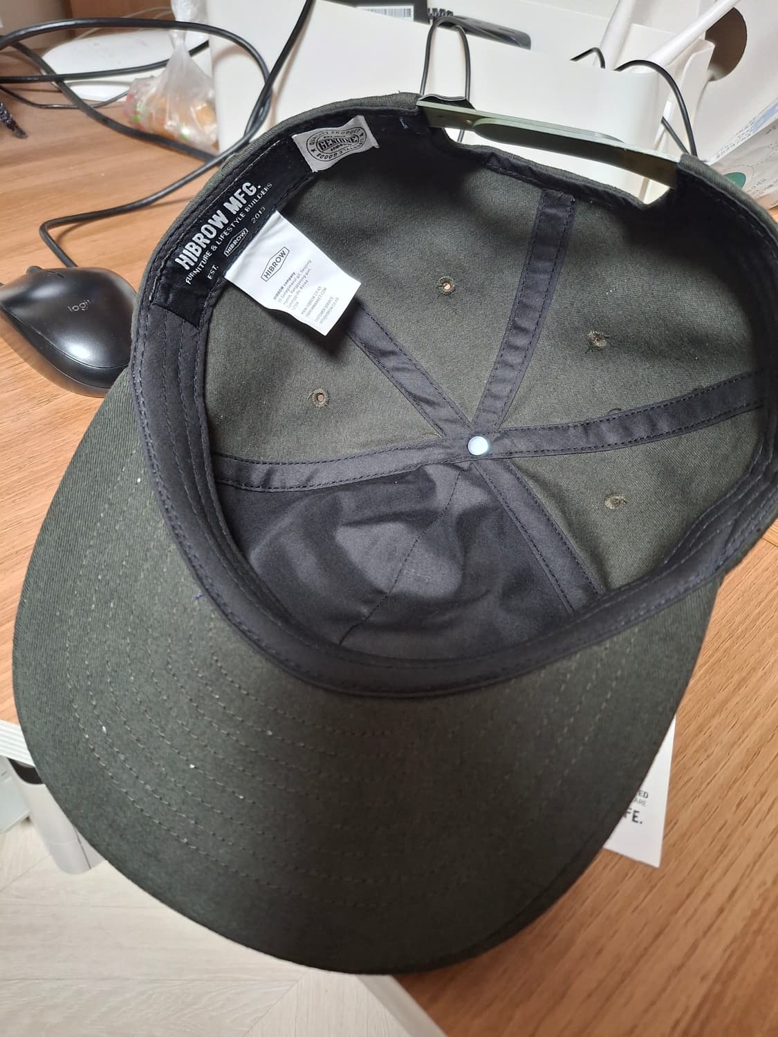 하이브로우 볼캡 모스그린 상품이미지3