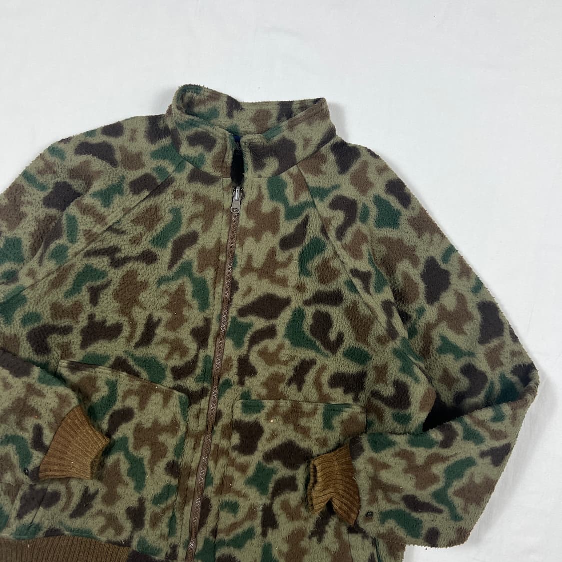 90’s 울리치 woolrich 카모 플리스 집업 자켓 상품이미지2