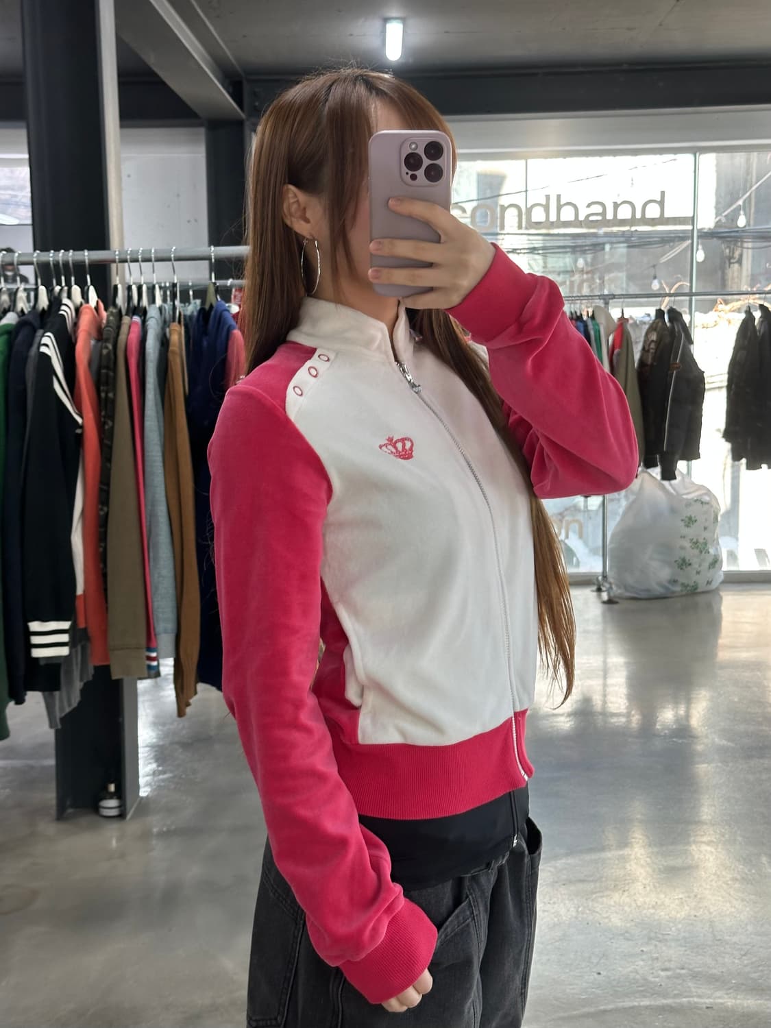 아디다스x미시엘리엇 차이나무드 벨벳져지 흰핑 상품이미지2