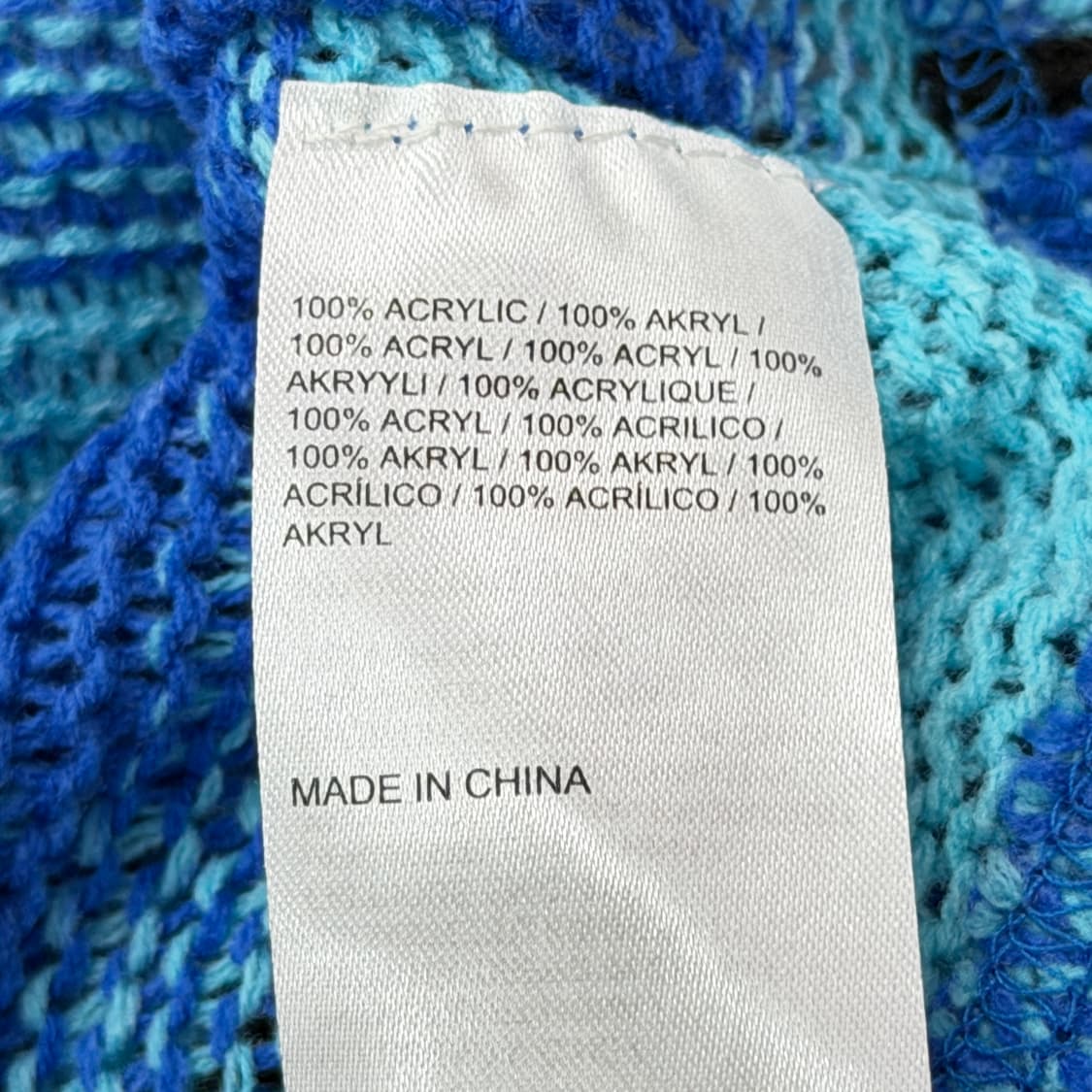 더 래그드 프리스트 크롭 니트 블루 XS 상품이미지5