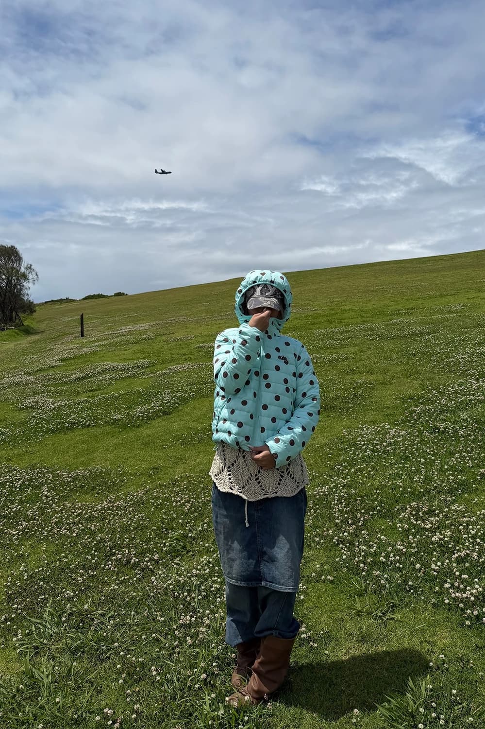 땡땡이 경량패딩 상품이미지2