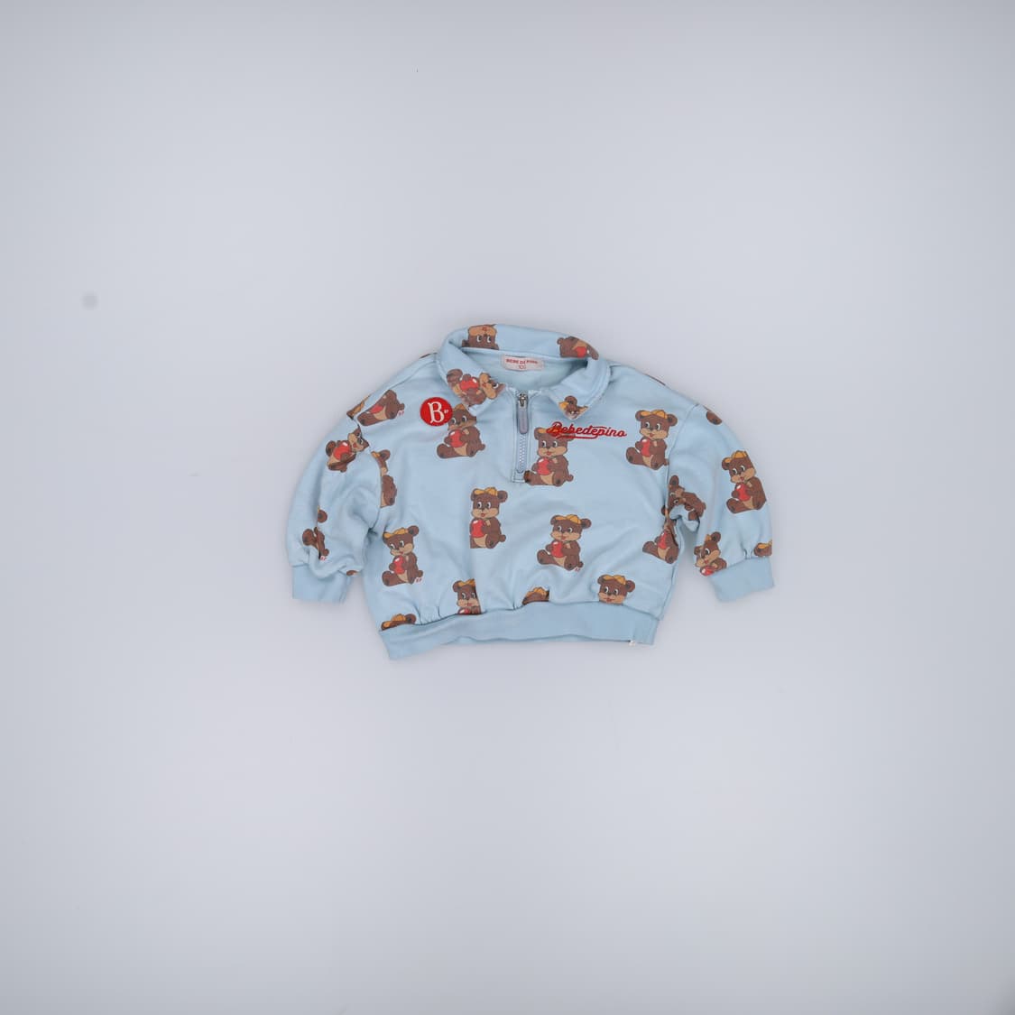 100 베베드피노 키즈 반집업 맨투맨 0330H1 상품이미지1