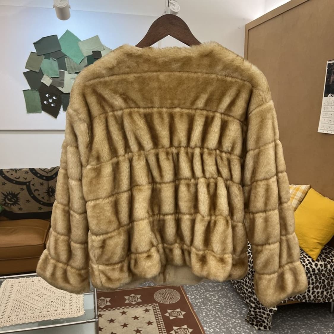 자라 빈티지 락시크 힙 핀터걸 퍼 자켓 M C10145 상품이미지4