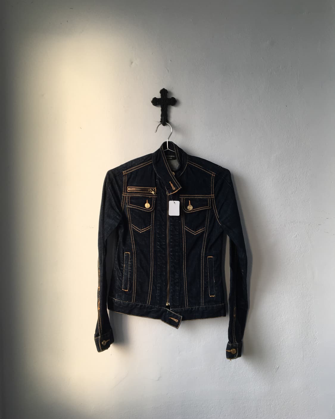 Stitch point high neck denim jacket 상품이미지2