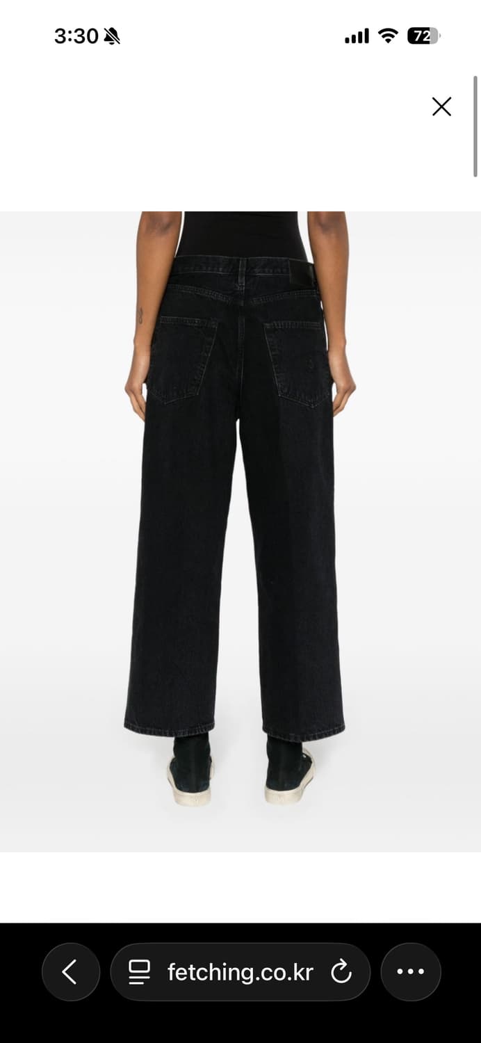 R13알써틴 블랙 데님 상품이미지2