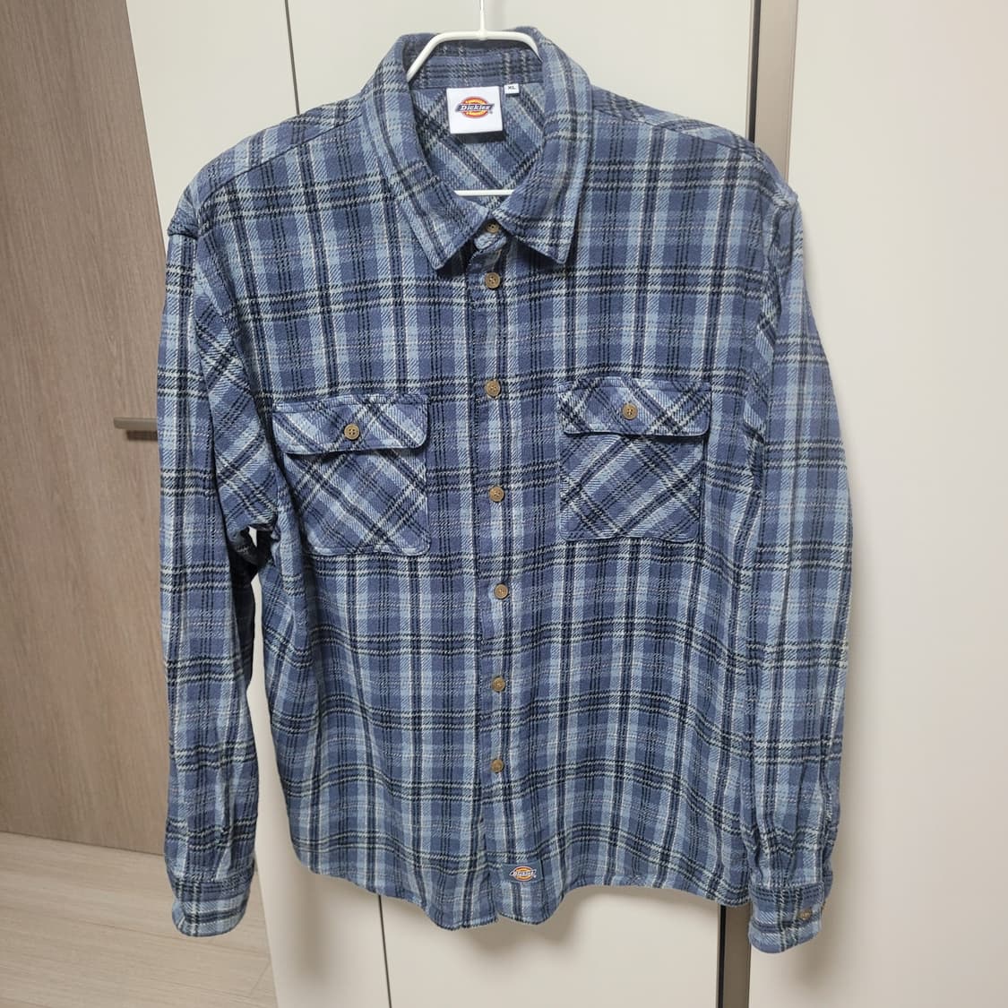 디키즈 코튼 플란넬 셔츠 SKYBLUE 상품이미지1