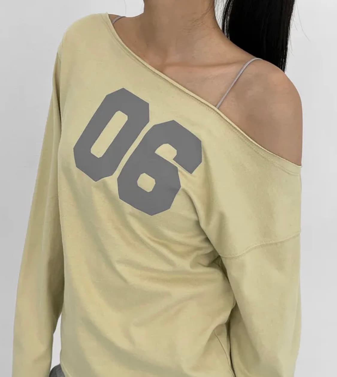 블랙업 페리티 보트넥 프린팅 긴팔티 상품이미지4