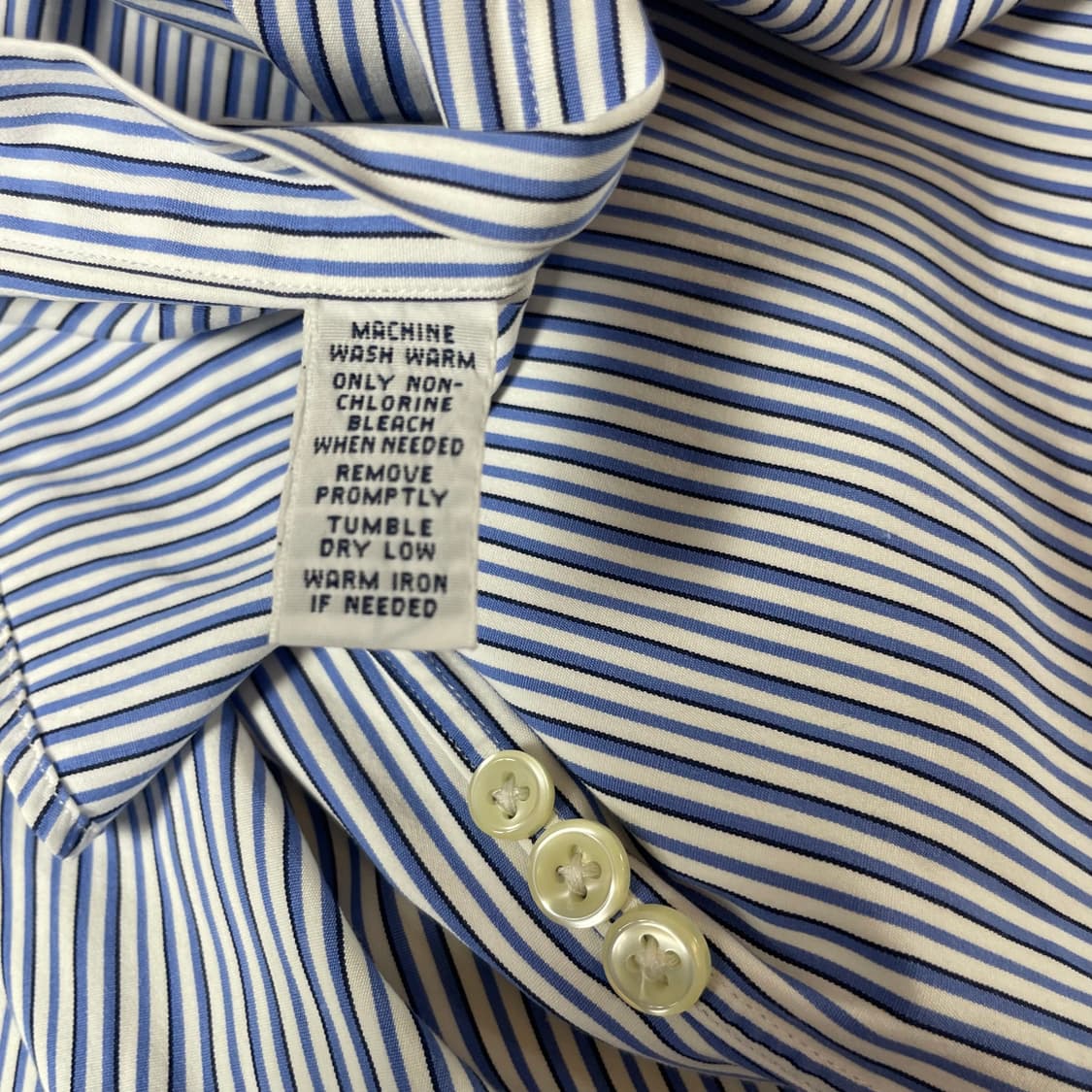 폴로랄프로렌 블루 스트라이프 긴팔 셔츠 클래식핏 M 상품이미지7