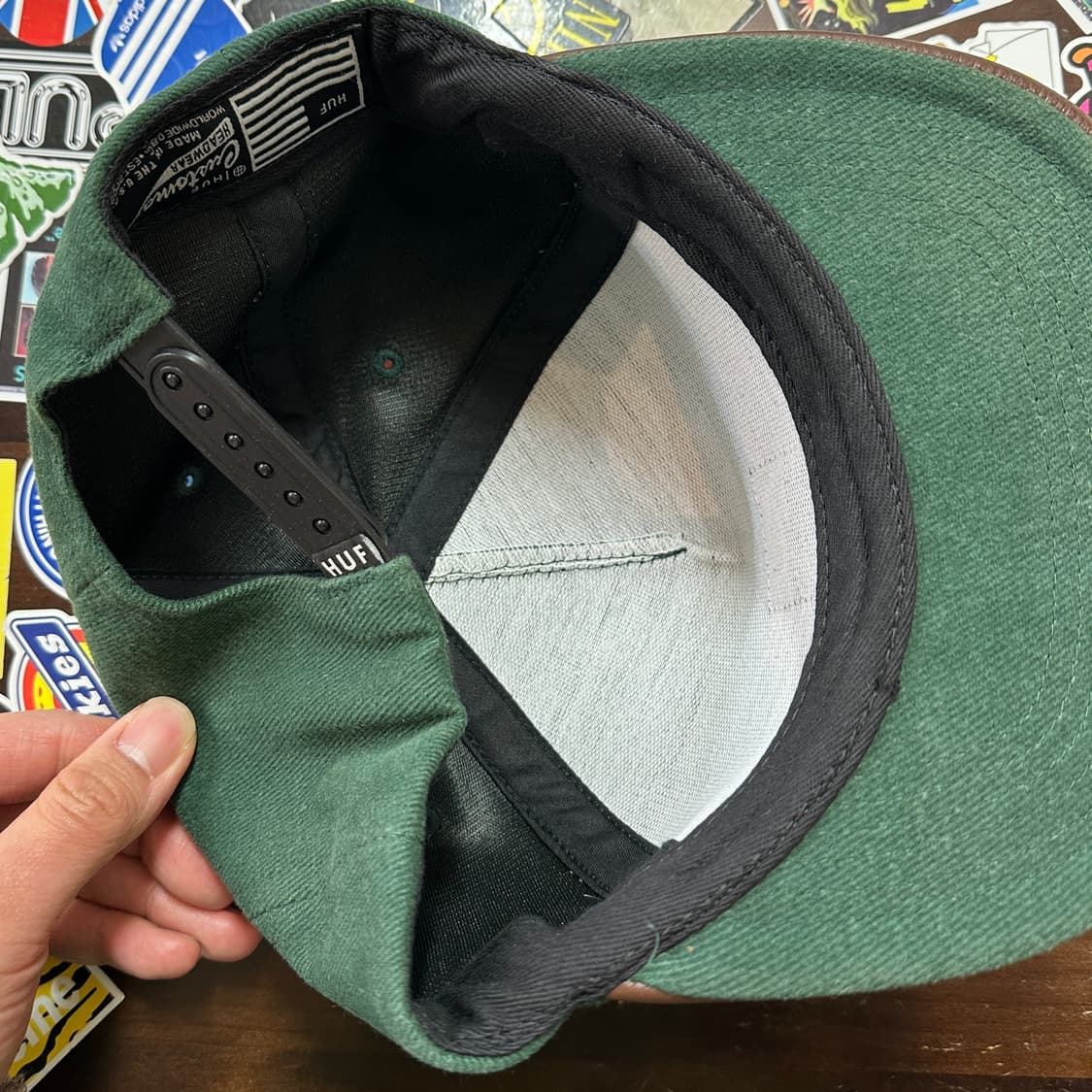 허프 HUF usa made 레더 6패널 캡 상품이미지4