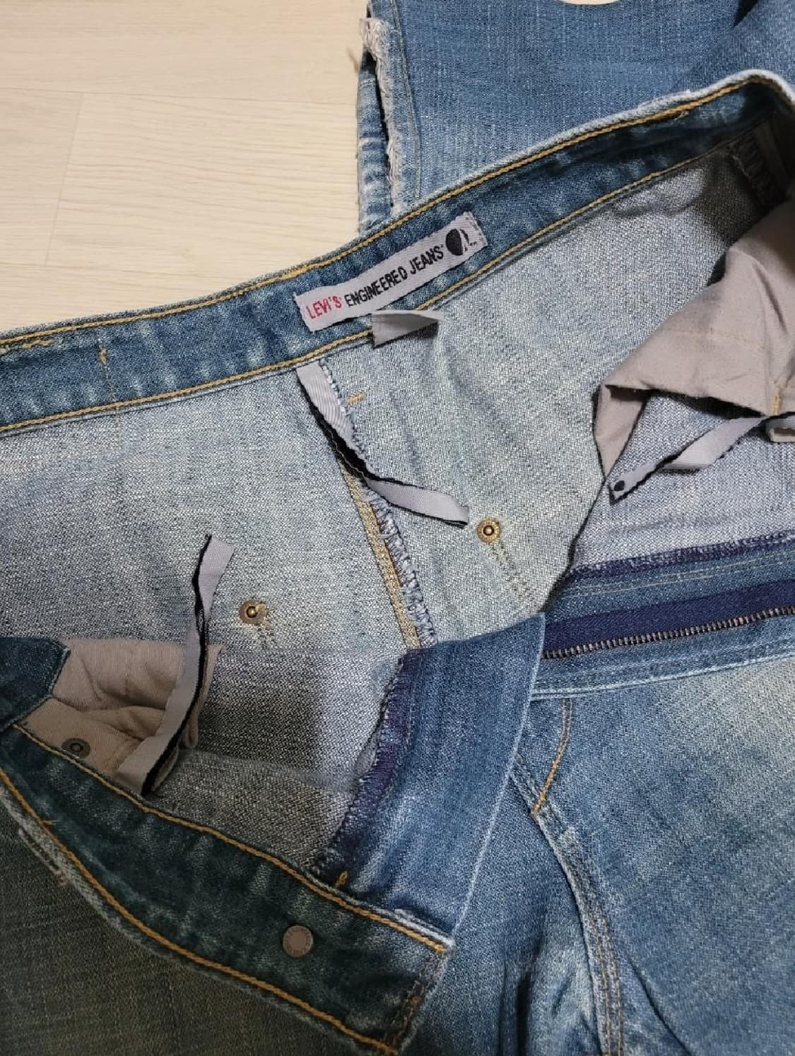 리바이스 빈티지 엔지니어드진 청바지 데님 핏 존예 32 상품이미지3