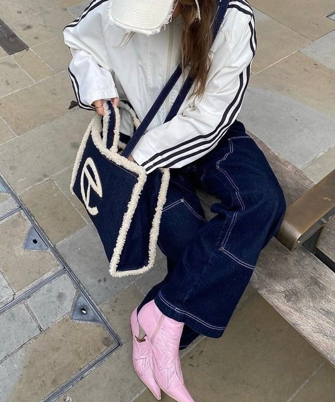 Telfar x UGG 데님 쇼퍼백 라지 (더스트백포함) 상품이미지2