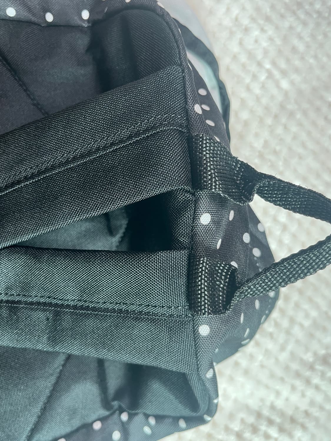 아식스 도트 땡땡이 백팩 블랙 빈티지 상품이미지5