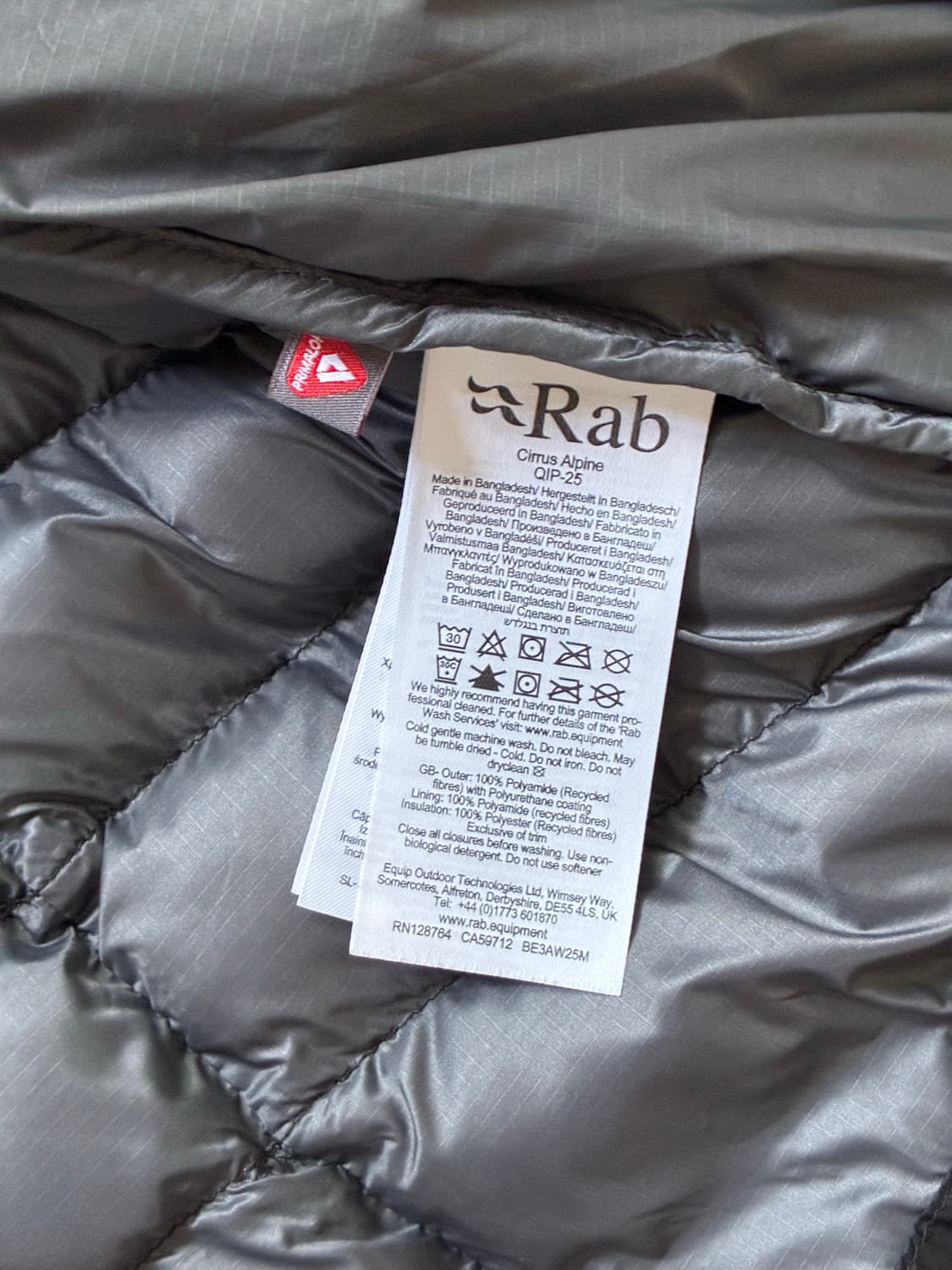 Rab 시러스 알파인 인슐레이티드 자켓 블랙 상품이미지4
