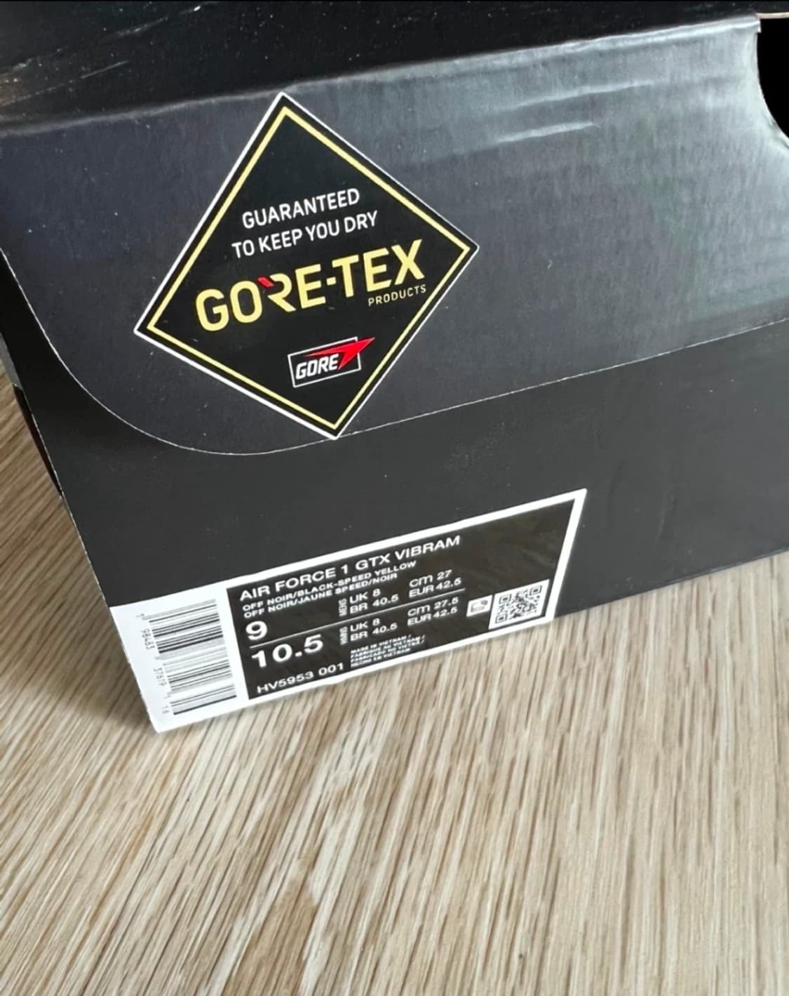 [270] 나이키 에어포스 1 고어텍스 비브람 누아르 블랙 상품이미지3