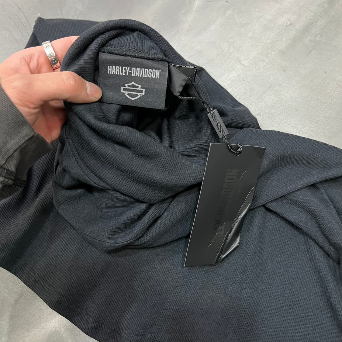 할리데이비슨 데드스탁 로고 터틀넥 니트 y15135 상품이미지5