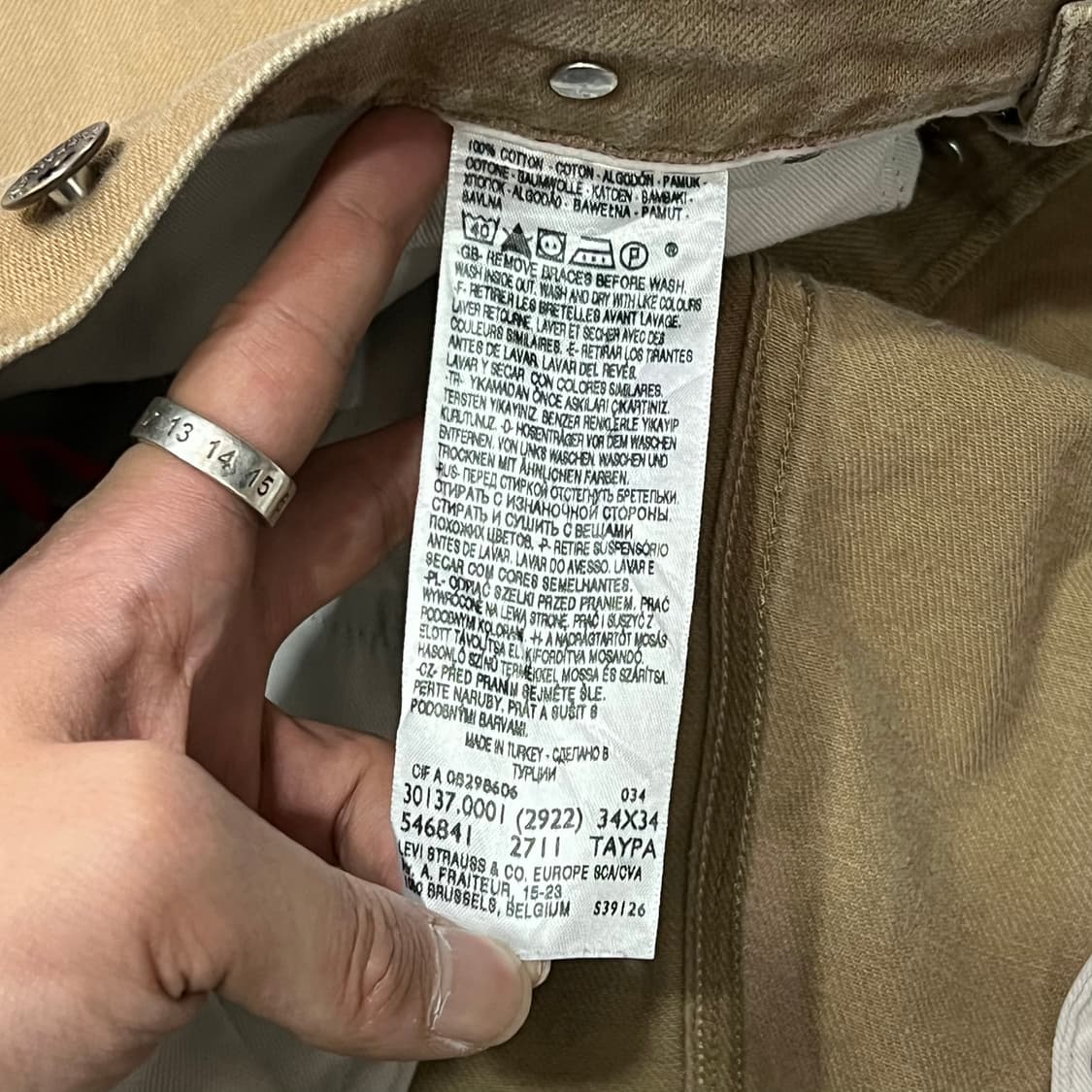  리바이스 워크 데님 팬츠 y14663 상품이미지8