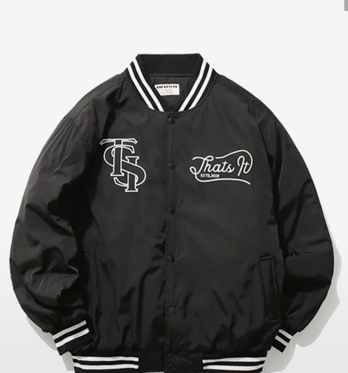 댓츠잇 클래식 로고 바시티자켓 상품이미지2