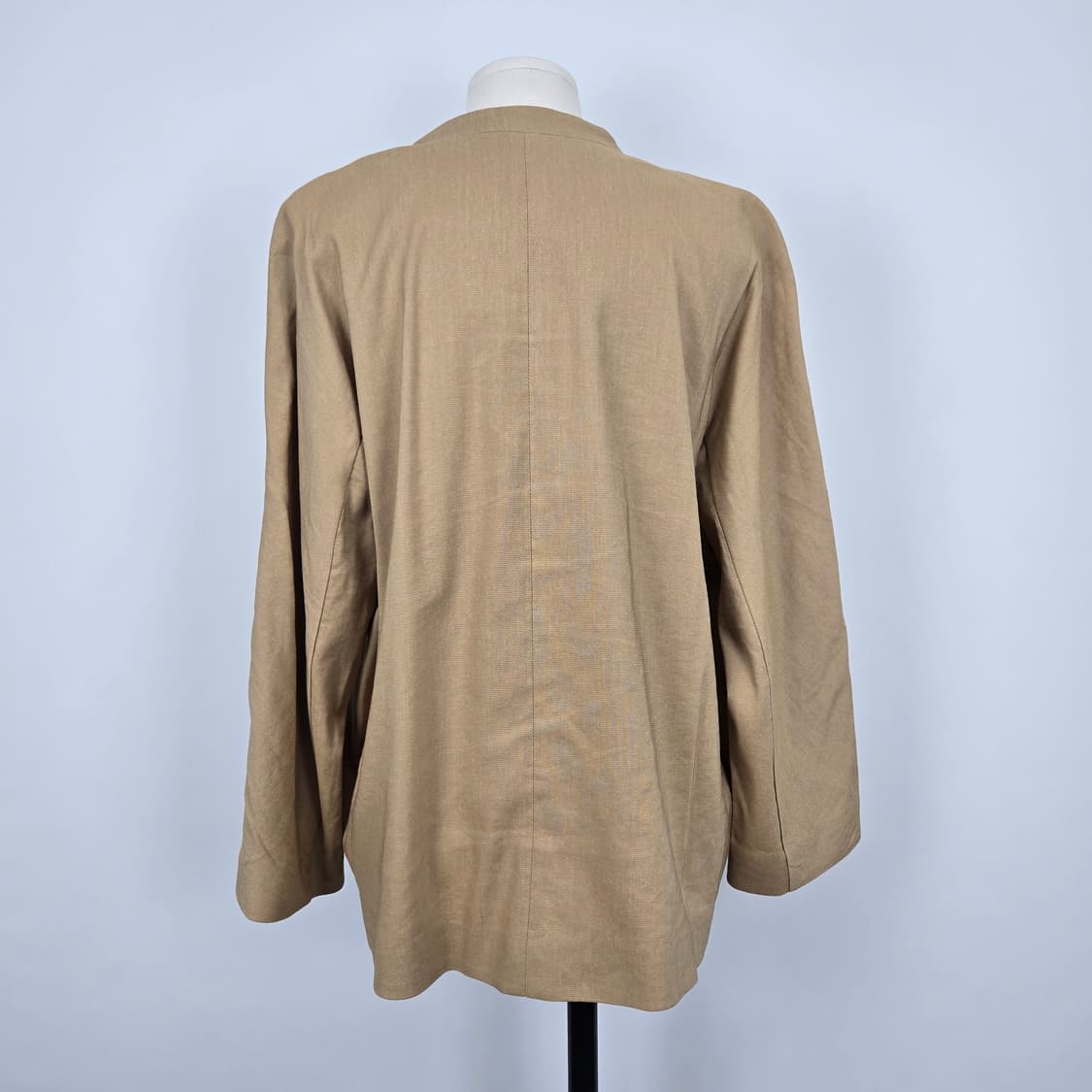 0185 아이잗바바 린넨 혼방라운드넥 포켓 자켓 66 상품이미지2