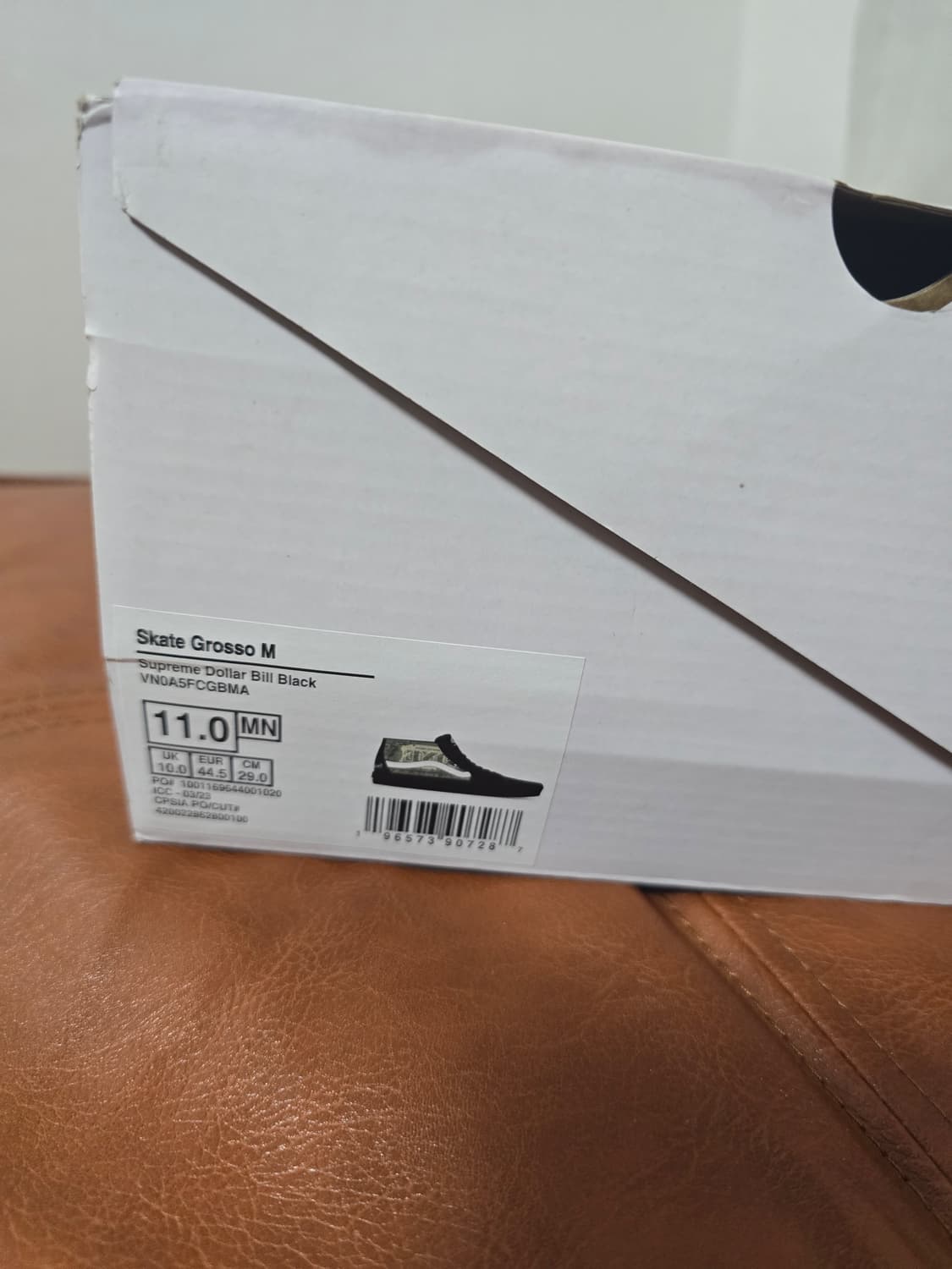 반스 슈프림 스케이트 그로소 미드 달러 블랙 290 상품이미지6