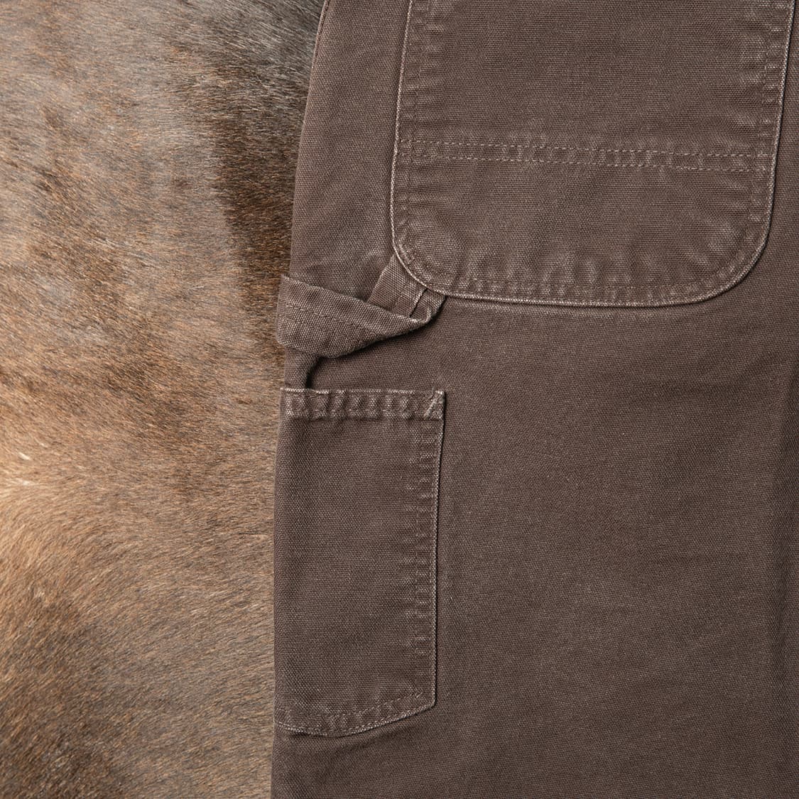 [35] 칼하트 B11 덕캔버스 싱글니 카펜터 워크팬츠 다크 브라운  상품이미지2