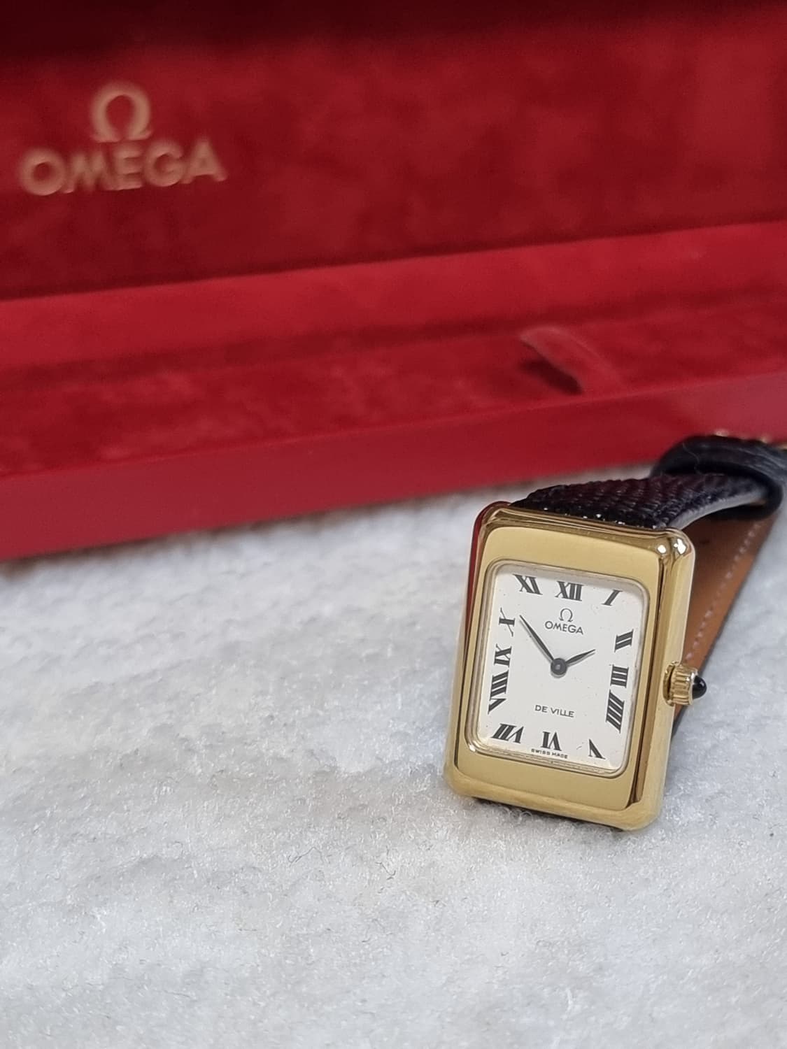 [레어] 오메가 드빌 탱크 골드 핸드와인딩 남여공용 시계 상품이미지2