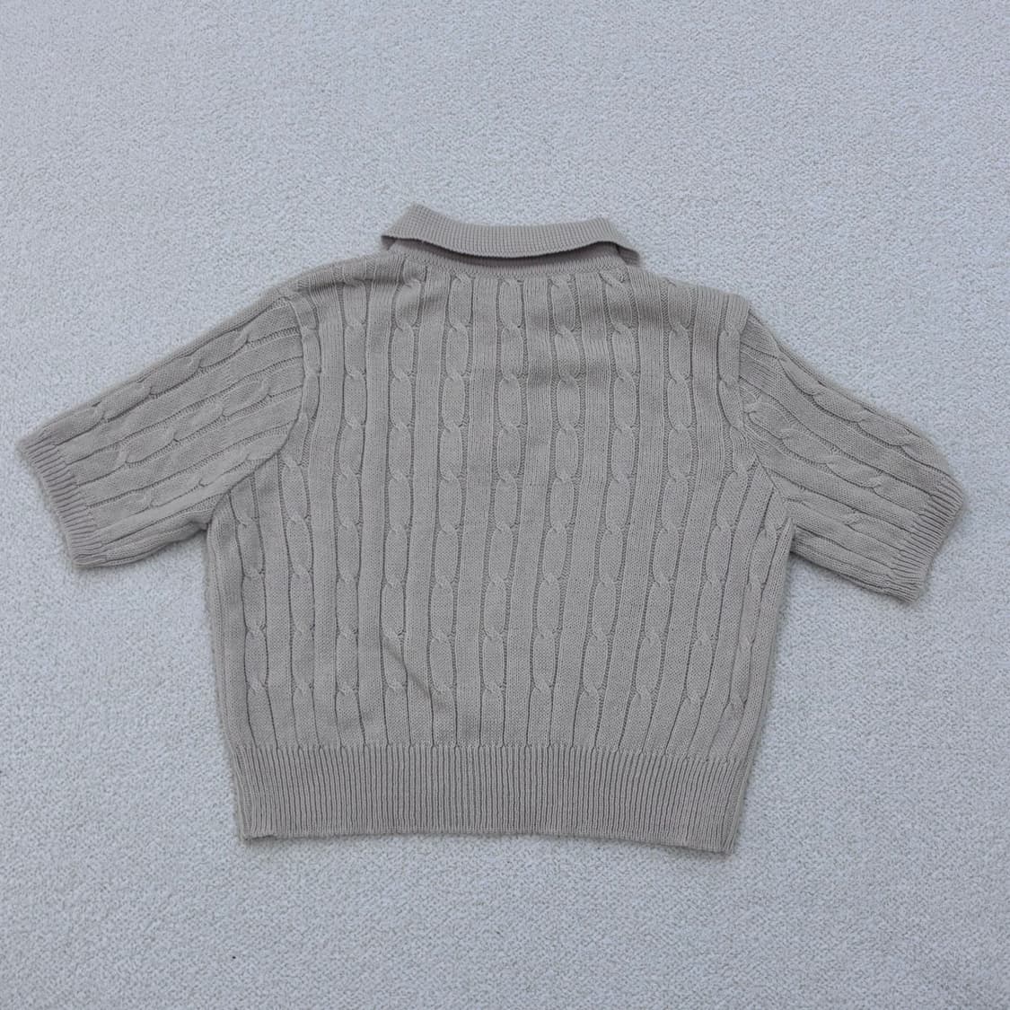 실측확인 빈티지 반팔 니트 티셔츠 0309E 상품이미지2